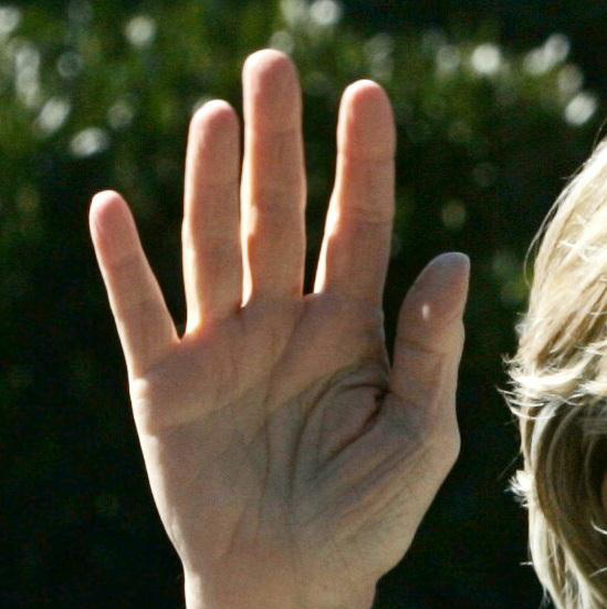 Hillary Clinton's Palm